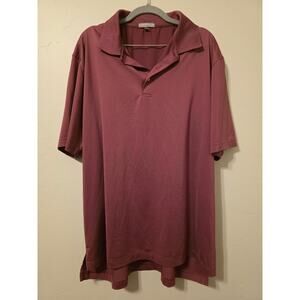 Peter Millar Summer Comfort Polo XL Burgundy Performance Golf Shirt